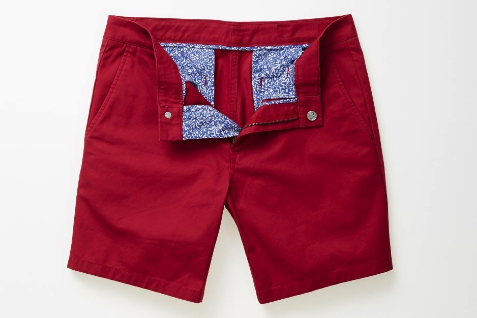 HIGH QUALITY UNISEX RED CHINO SHORTS